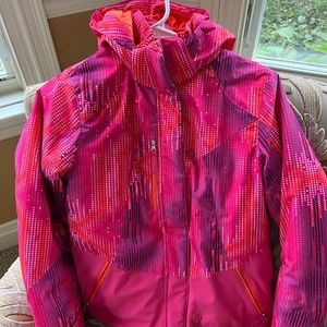 Girls Pink Spyder Jacket  size 12